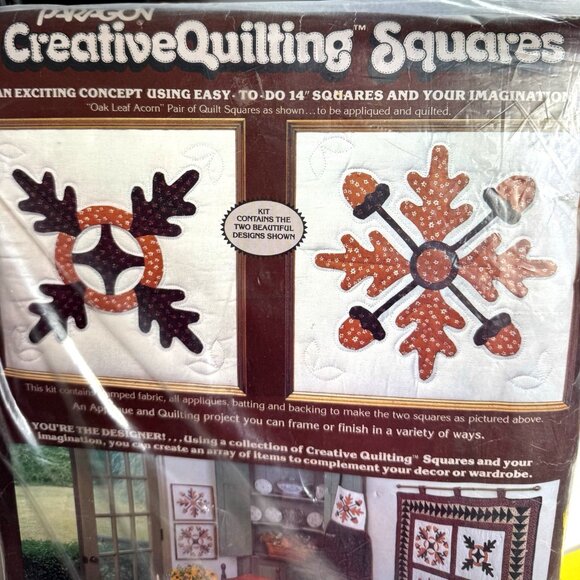 Creative Quilting Squares Kit makes 2 14” blocks Includes Fabric and Batting - Picture 13 of 13